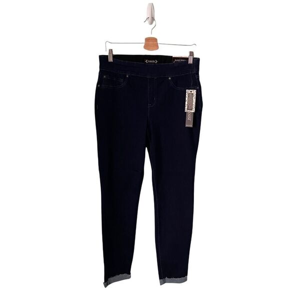 NWT Nanette Lepore Belle High-Rise Ankle Skinny Elastic Sleek Denim in Size 10 - Picture 1 of 9